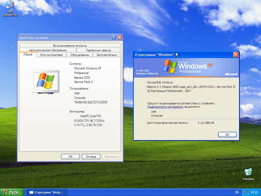 ОС Windows XP SP3 Zver