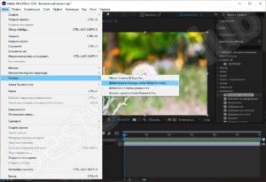 Каталог изначально указанный в выбранном модуле adobe after effects