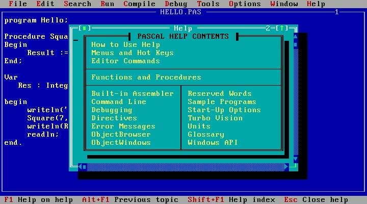 Приложение Turbo Pascal