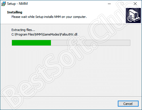 Процесс установки Nexus Mod Manager