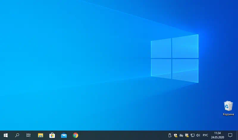 Интерфейс Windows 10 для майнинга