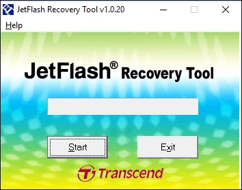 Интерфейс JetFlash Recovery Tool