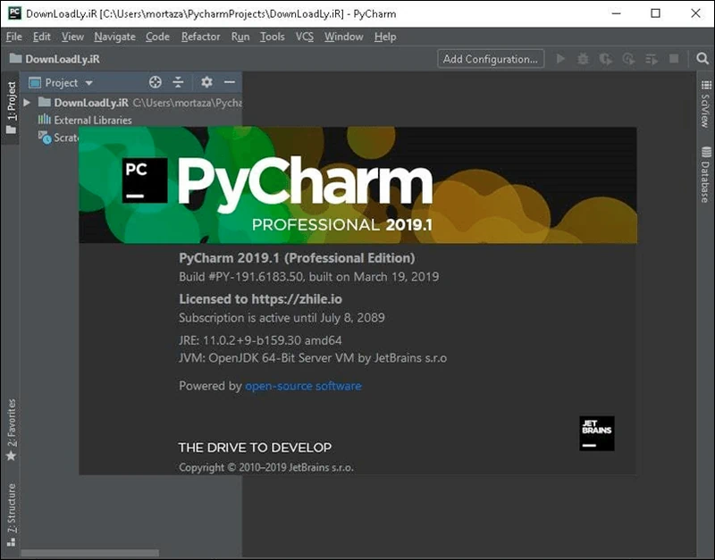 Программный интерфейс PyCharm
