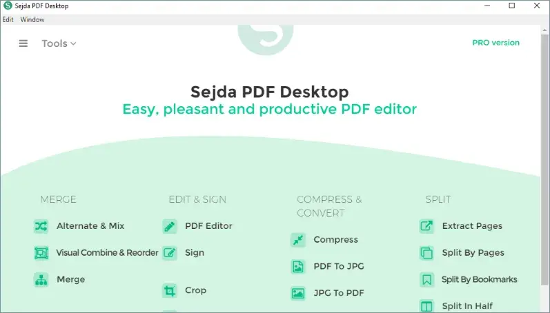 Плюсы и минусы Sejda PDF Desktop