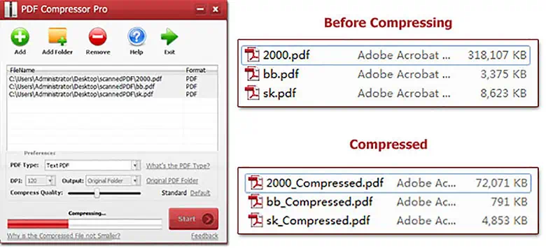 Работа с приложением PDFZilla PDF Compressor